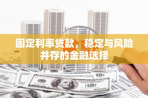 兰山固定利率贷款，稳定与风险并存的金融选择