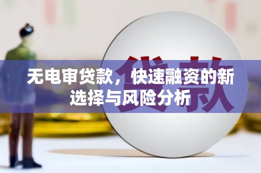 兰山无电审贷款，快速融资的新选择与风险分析