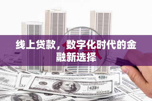 兰山线上贷款，数字化时代的金融新选择