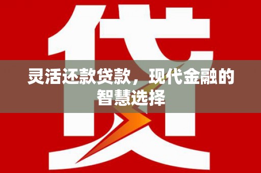 兰山灵活还款贷款，现代金融的智慧选择