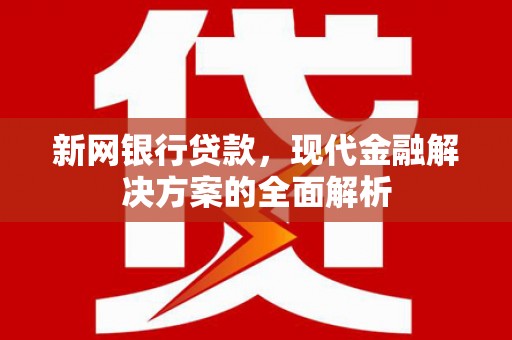 兰山新网银行贷款，现代金融解决方案的全面解析