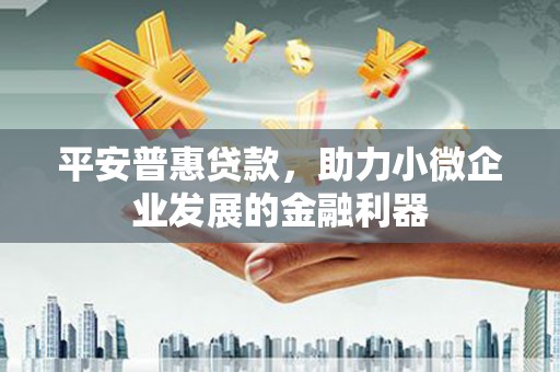 兰山平安普惠贷款，助力小微企业发展的金融利器